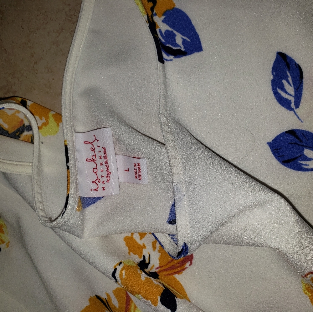 Isabel Maternity Floral Blouse Large - Picture 4 of 5